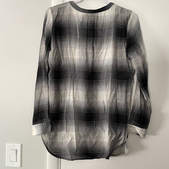 LOFT Black Plaid Tunic - Picture 2 of 5